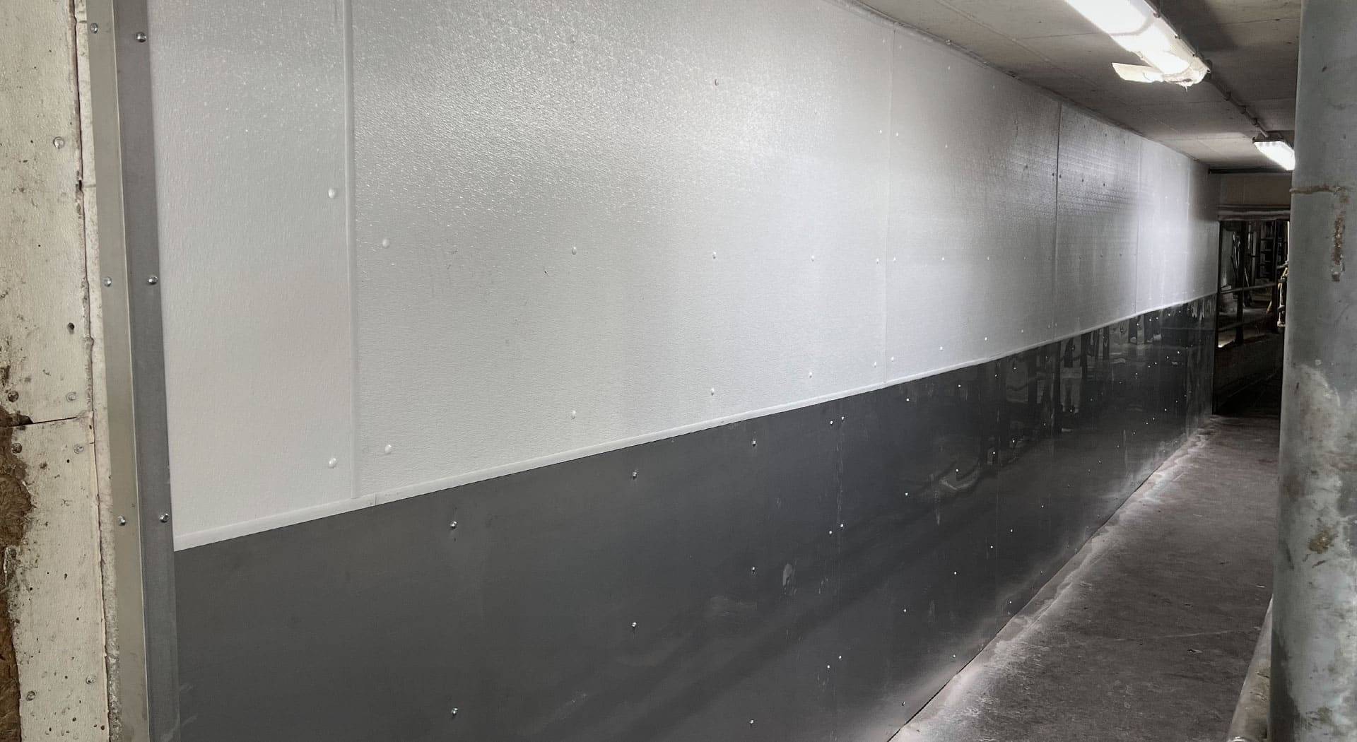 Wierenga Dairy in Waupun, Wisconsin milkboard and stainless steel dairy wall.
